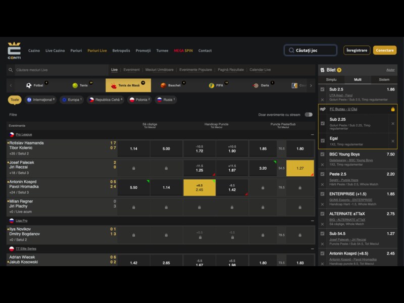 Anularea și rambursarea pariurilor la Conticazino